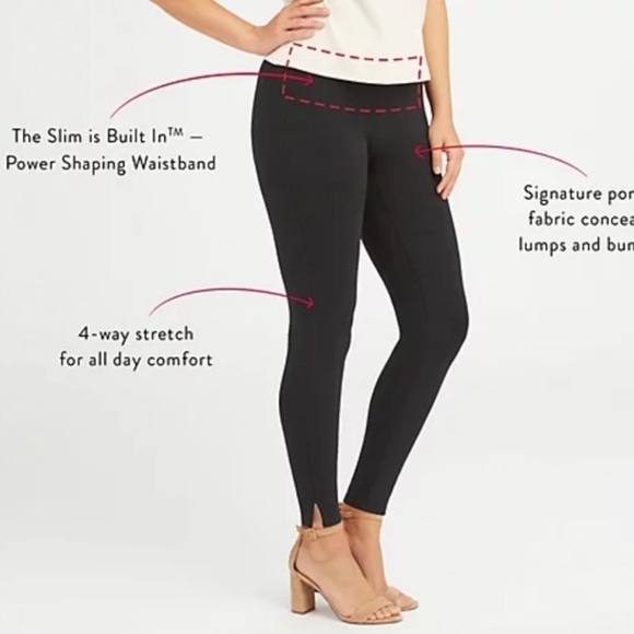 SPANX Ankle Ponte Hem Slit Wine Legging TALL - Picture 7 of 7